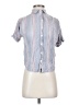 Universal Thread 100% Rayon Stripes Blue Short Sleeve Button-Down Shirt Size XS - photo 1