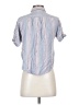 Universal Thread 100% Rayon Stripes Blue Short Sleeve Button-Down Shirt Size XS - photo 2