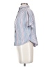 Universal Thread 100% Rayon Stripes Blue Short Sleeve Button-Down Shirt Size XS - photo 5