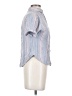 Universal Thread 100% Rayon Stripes Blue Short Sleeve Button-Down Shirt Size XS - photo 4