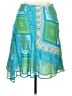 Nine West Paisley Blue Casual Skirt Size 14 (petite) - photo 1
