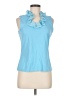 J. McLaughlin Blue Sleeveless Blouse Size M - photo 1