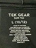 Tek Gear Solid Black Zip Up Hoodie Size 10 - 12 - photo 3