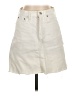 J.Crew Solid White Denim Skirt Size 25 waist - photo 1