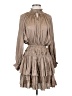 Reset 100% Polyester Tan Casual Dress Size S - photo 1