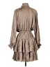 Reset 100% Polyester Tan Casual Dress Size S - photo 2