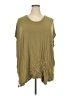 Ellos 100% Rayon Green Short Sleeve Top Size 18 - 20 - photo 1