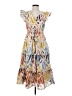 Point Sur Print Ivory Cocktail Dress Size 4 - photo 1