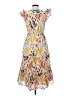 Point Sur Print Ivory Cocktail Dress Size 4 - photo 2