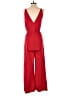 H&M Conscious 100% Polyester Solid Red Jumpsuit Size 6 - photo 2