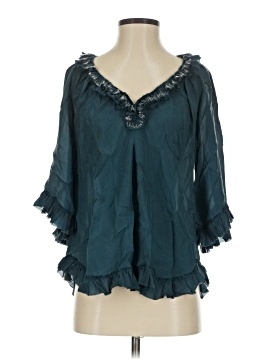 Rebecca Taylor 3/4 Sleeve Silk Top