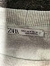 Zara 100% Cotton Silver Sweatshirt Size M - photo 7