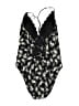 Unbranded Print Black One Piece Swimsuit Size M (estimated) - photo 1