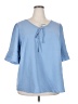 Unbranded Blue Short Sleeve Blouse Size 3X (estimated) - photo 1