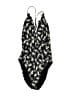 Unbranded Print Black One Piece Swimsuit Size M (estimated) - photo 2