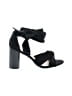 Just Fab Black Sandals Size 6 - photo 1