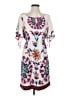 ECI Print White Casual Dress Size 4 - photo 1