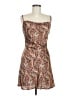 Hollister 100% Polyester Paisley Brown Cocktail Dress Size S - photo 1
