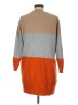 Shein Color Block Orange Cardigan Size M - photo 2