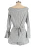 Saks Fifth Avenue 100% Polyester Stripes Gray Romper Size S - photo 2