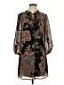 Collective Concepts 100% Polyester Paisley Black Casual Dress Size XS - photo 1