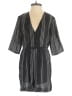 LUCCA 100% Rayon Stripes Gray Black Romper Size XS - photo 1