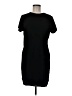 Adrienne Vittadini 100% Polyester Solid Black Casual Dress Size 8 - photo 1