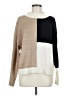 Blu Pepper Color Block Tan Turtleneck Sweater Size M - photo 1