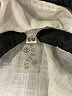 Aurelle 100% Cotton Ivory Long Sleeve Button-Down Shirt Size S - photo 7