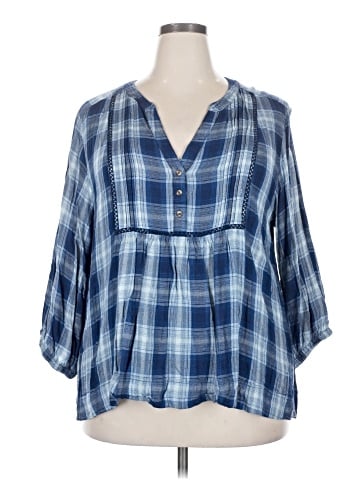 Wrangler Jeans Co 3/4 Sleeve Blouse (view 1)