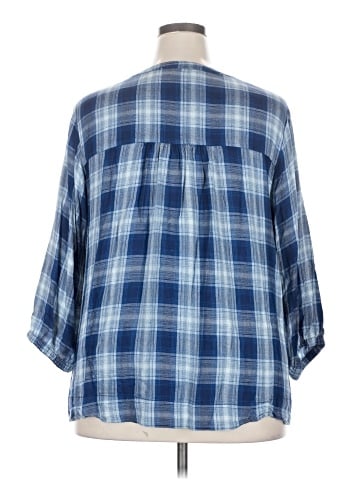 Wrangler Jeans Co 3/4 Sleeve Blouse (view 2)