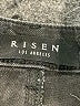 Risen Solid Black Denim Shorts Size L - photo 3