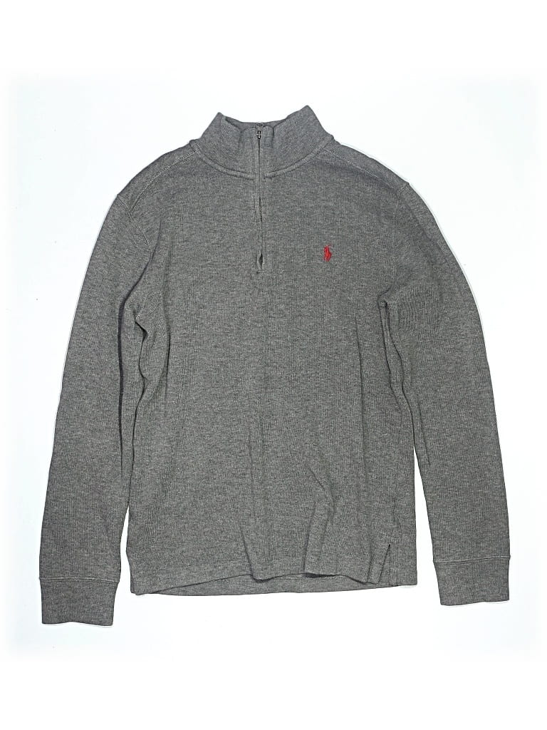 Pre-owned Polo By Ralph Lauren Kids' Turtleneck Sweater In Gray