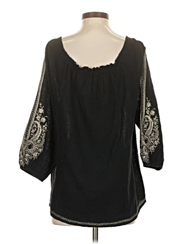 Macbeth Collection by Margaret Josephs 3/4 Sleeve Blouse (view 2)
