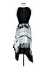 Signature 100% Polyester Graphic Black Cocktail Dress Size 6 - photo 2