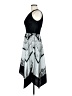 Signature 100% Polyester Graphic Black Cocktail Dress Size 6 - photo 5