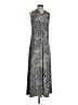 Chico's Graphic Silver White Casual Dress Size Sm (0) - photo 1