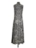 Chico's Graphic Silver White Casual Dress Size Sm (0) - photo 2