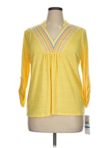Ruby Rd. 3/4 Sleeve Blouse (view 1)