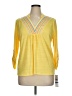Ruby Rd. Yellow 3/4 Sleeve Blouse Size XL (petite) - photo 1