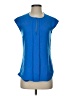 J.Crew 100% Polyester Blue Sleeveless Blouse Size 00 - photo 1