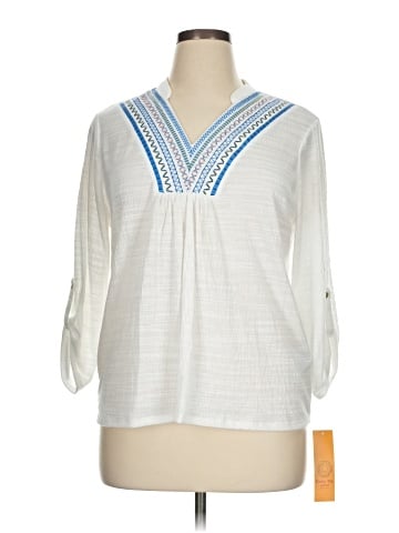 Ruby Rd. 3/4 Sleeve Blouse (view 1)