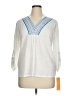 Ruby Rd. White 3/4 Sleeve Blouse Size XL (petite) - photo 1