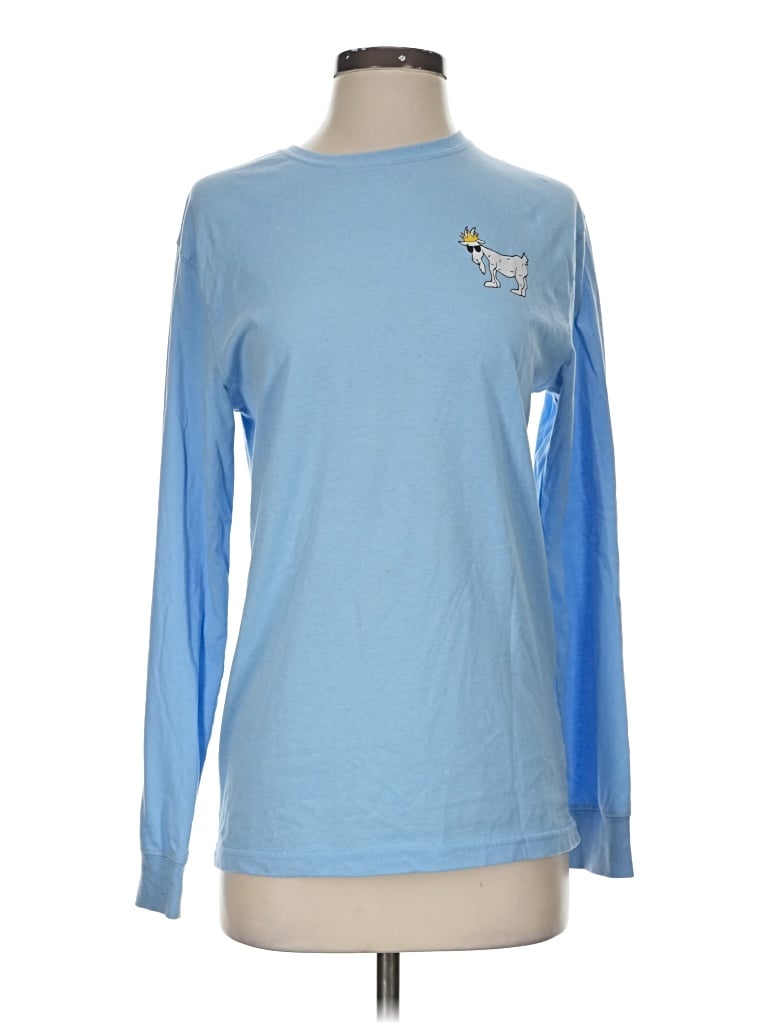 Pre-owned Goat Long Sleeve T-shirt In Blue
