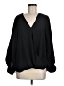 Entro 100% Polyester Black 3/4 Sleeve Blouse Size M - photo 1