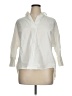 Express Ivory 3/4 Sleeve Button-Down Shirt Size XL - photo 1