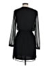 Express 100% Polyester Solid Black Casual Dress Size M - photo 2