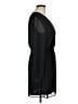 Express 100% Polyester Solid Black Casual Dress Size M - photo 4