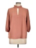 Misia 100% Polyester Brown 3/4 Sleeve Blouse Size L - photo 1