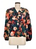 Shein 100% Polyester Teal 3/4 Sleeve Blouse Size 6 - photo 1